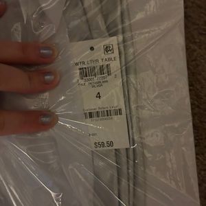 White Pearl INC faux leather leggings